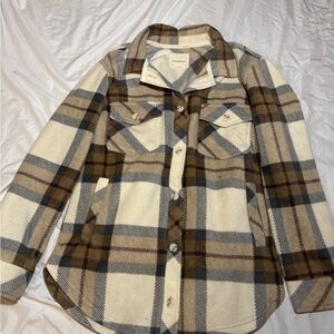 Thread & Supply Cozy Plaid Shirt Jacket